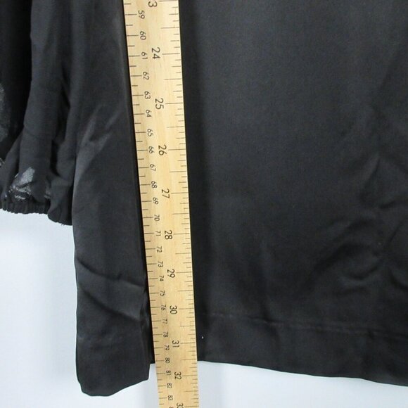 NBD Harry Mini Dress S Black Balloon Sleeve Sweetheart Neck Party Revolve 300 - Picture 9 of 13